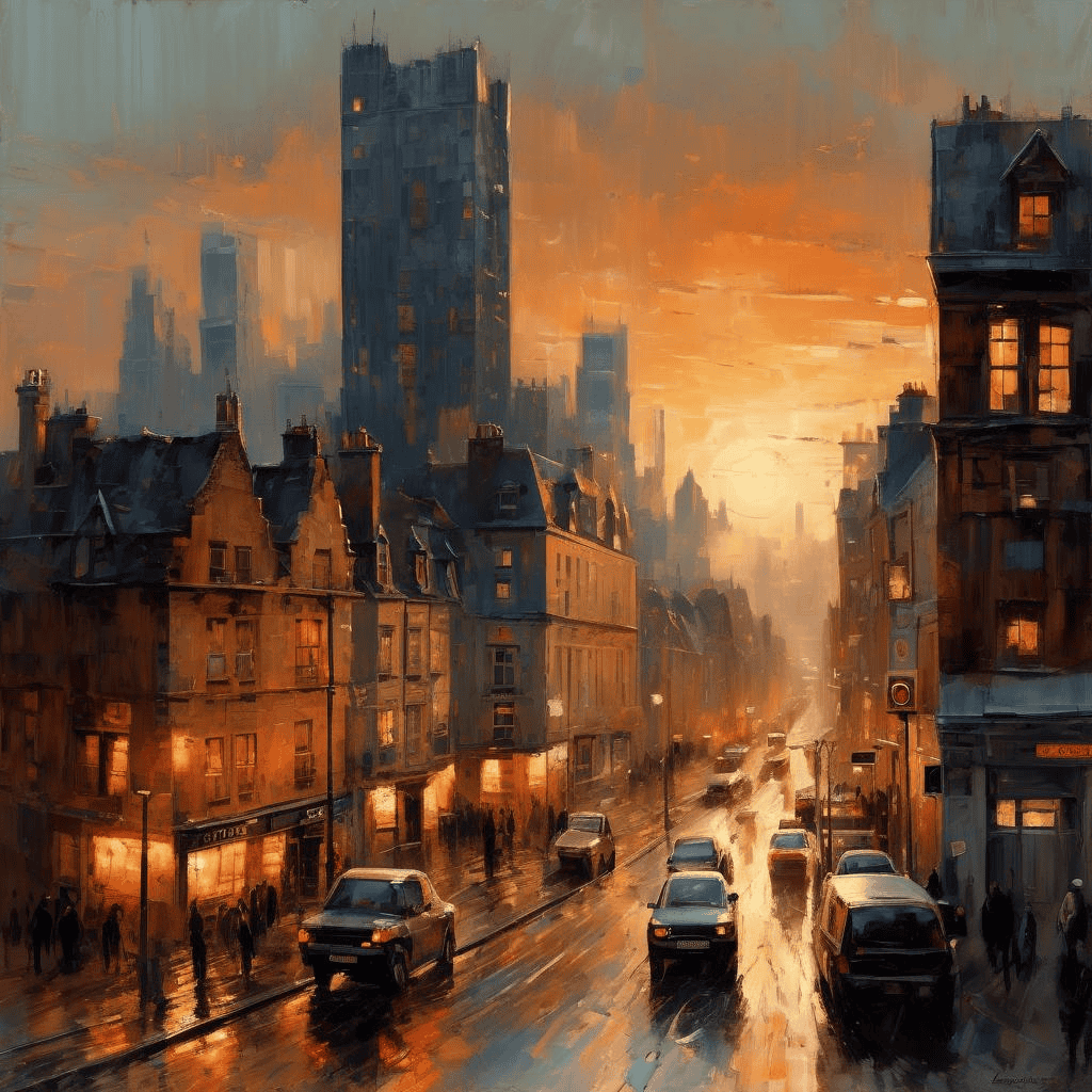 House at Dusk – Laszlo Mednyanszky