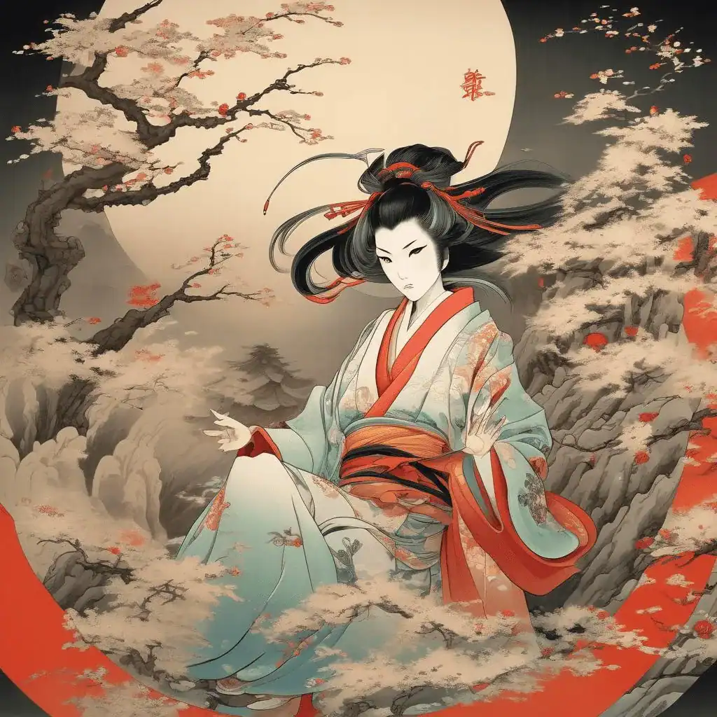 Illustration of the Genji Monogatari (Wakamurasaki) – Tosa Mitsuoki
