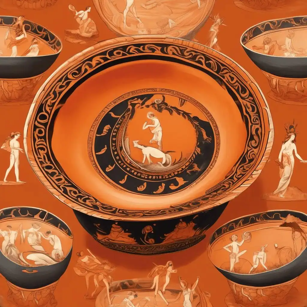 Terracotta Kylix – Eye Cup (drinking Cup)